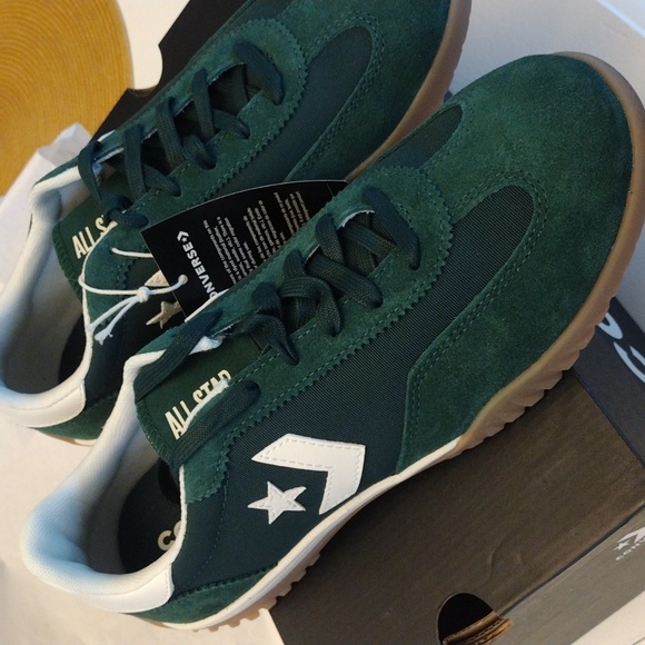 Converse Run Star Trainer. Green Envy/Egret/White. Low top Shoe. Unisex, Size 9 - Picture 8 of 16